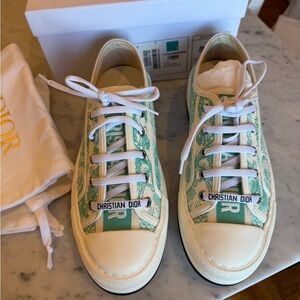 Dior Platform Diorrivera turquoise sneakers NEW!